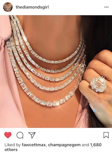The Diamonds Girl ASHOKA diamond necklace post