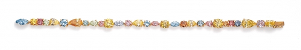 Lili Goldberg Fancy Color Diamond Line Bracelet