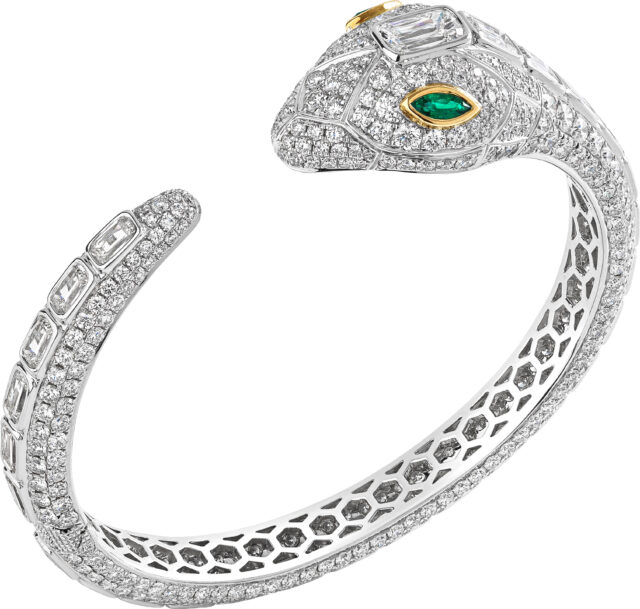 Ashoka snake cuff bracelet b1408