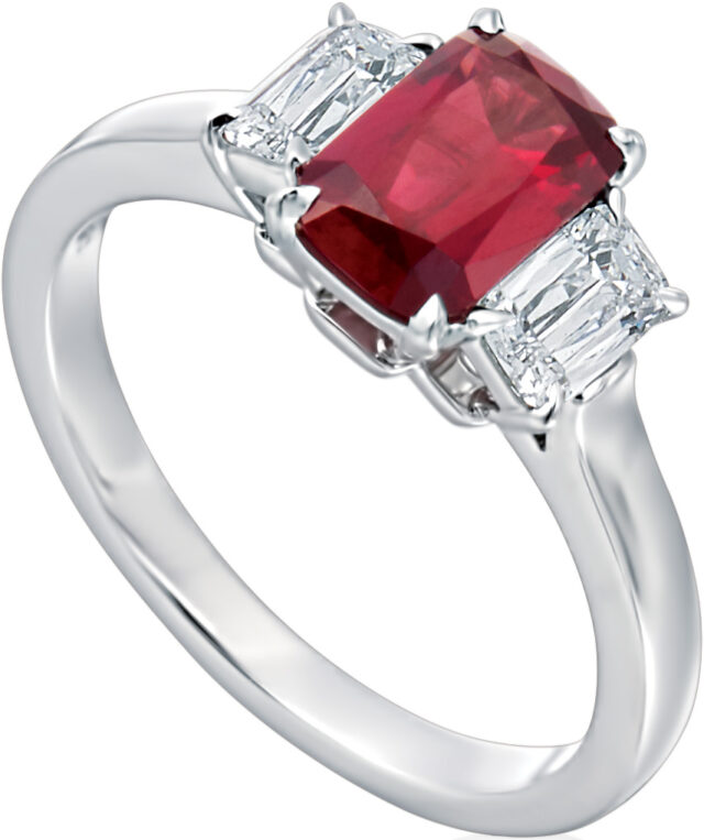 ASHOKA and Ruby Trilogy Ring R6327