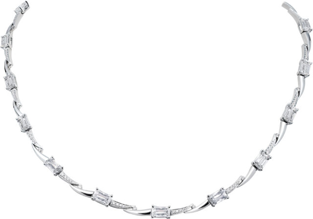 ASHOKA Pave Line Necklace N1636