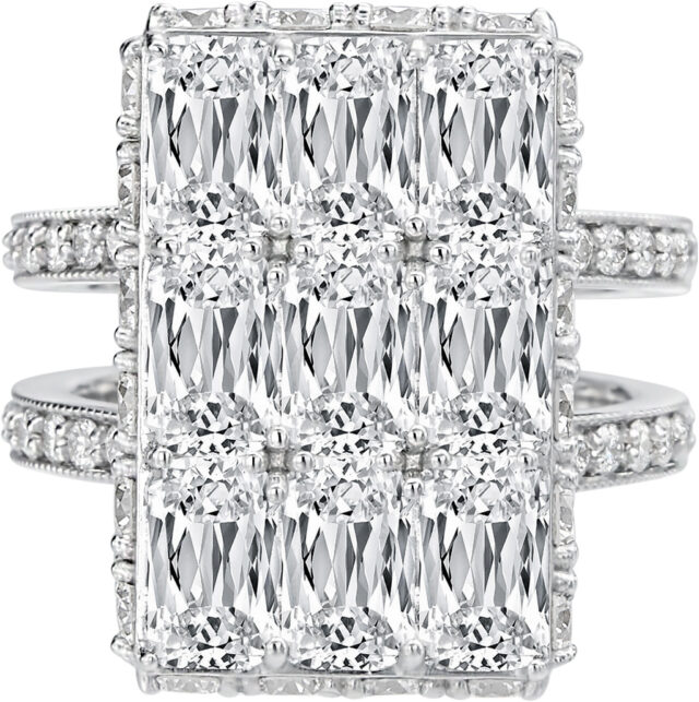 ASHOKA Adorned Split Shank Ring R6503