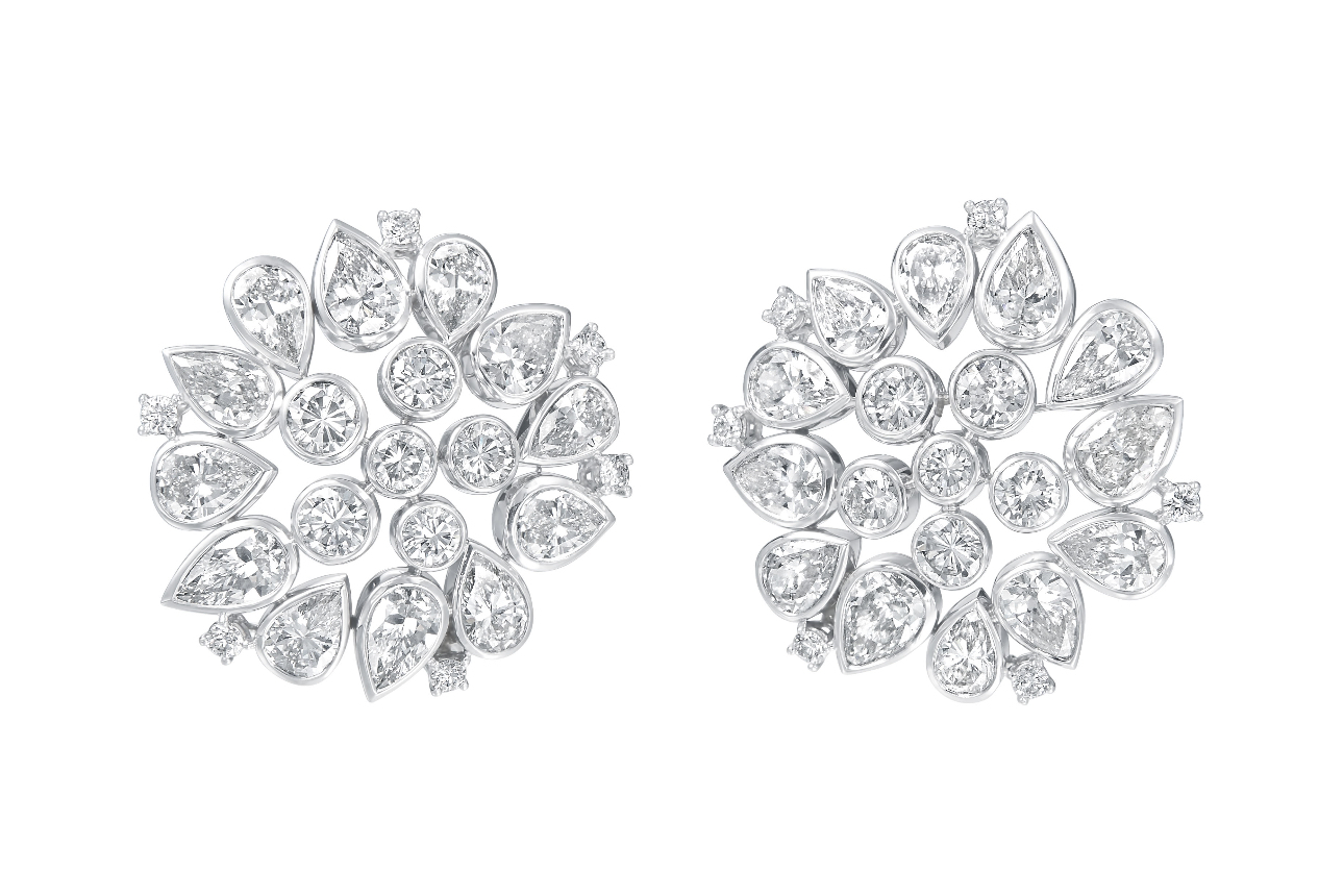 Liliya Cluster Diamond Earrings