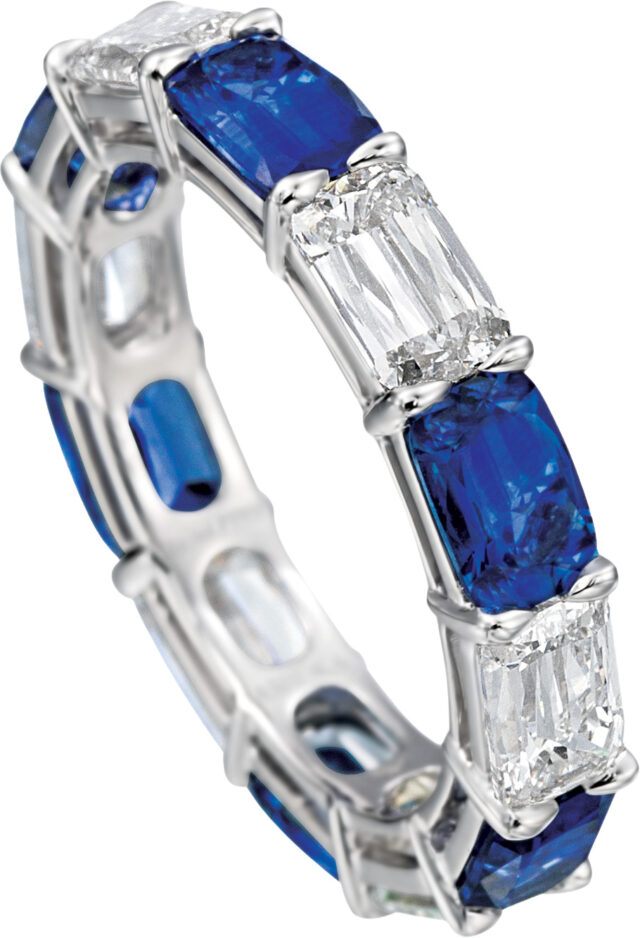 ASHOKA Sapphire Sideways Band R6384