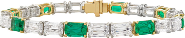 Ashoka and emerald line bracelet b1374 v2