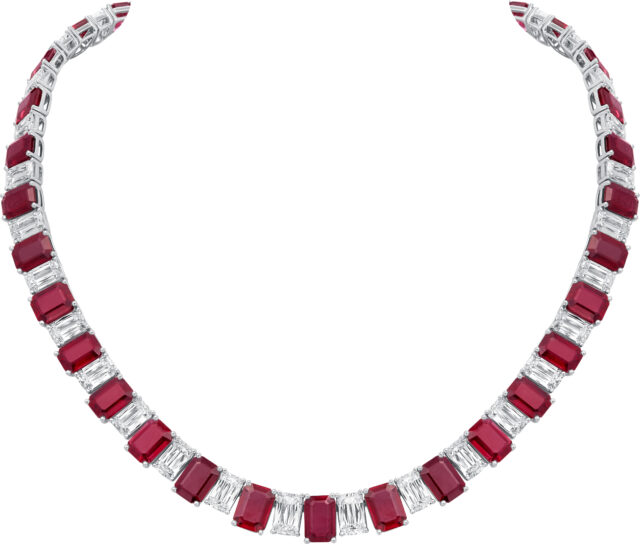 Ashoka and ruby necklace n1643