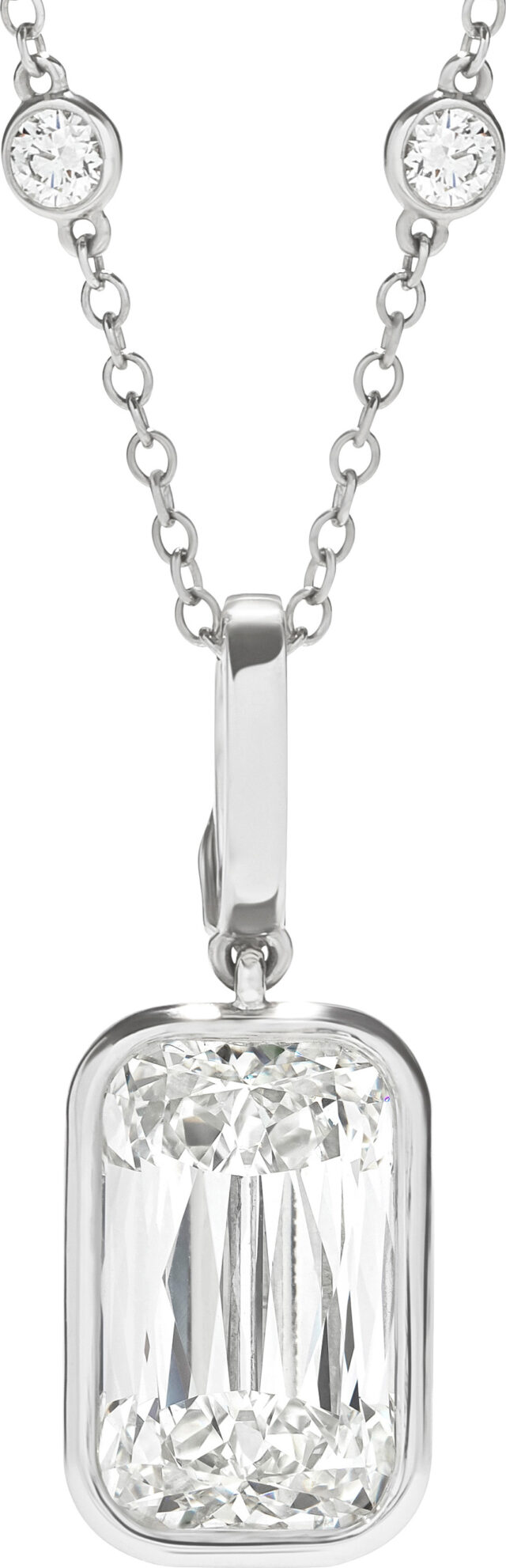 Ashoka bezel set pendant necklace pd1257