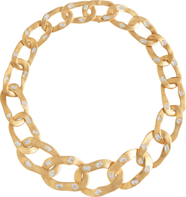 Ashoka big link necklace n1775 b