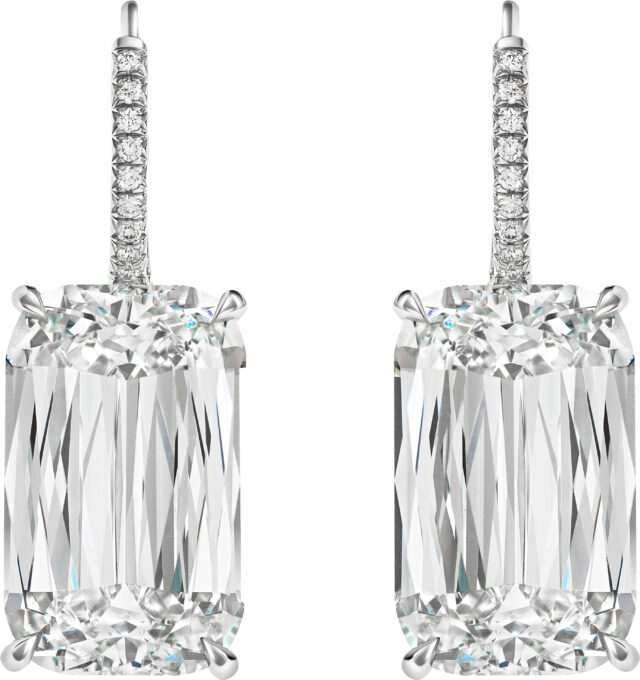 Ashoka melee wire drop earrings e3468