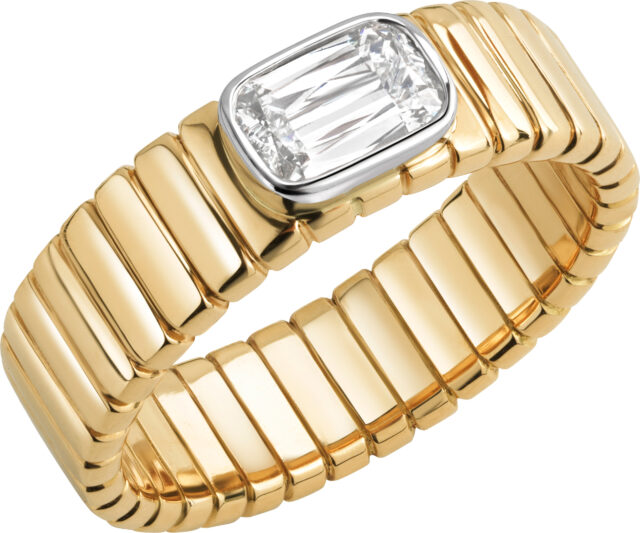 Ashoka milano sideways bezel ring r6723