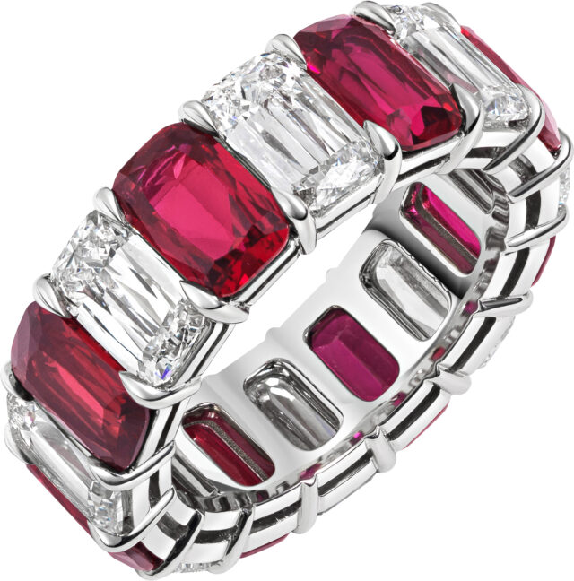 Ashoka ruby eternity band r6599