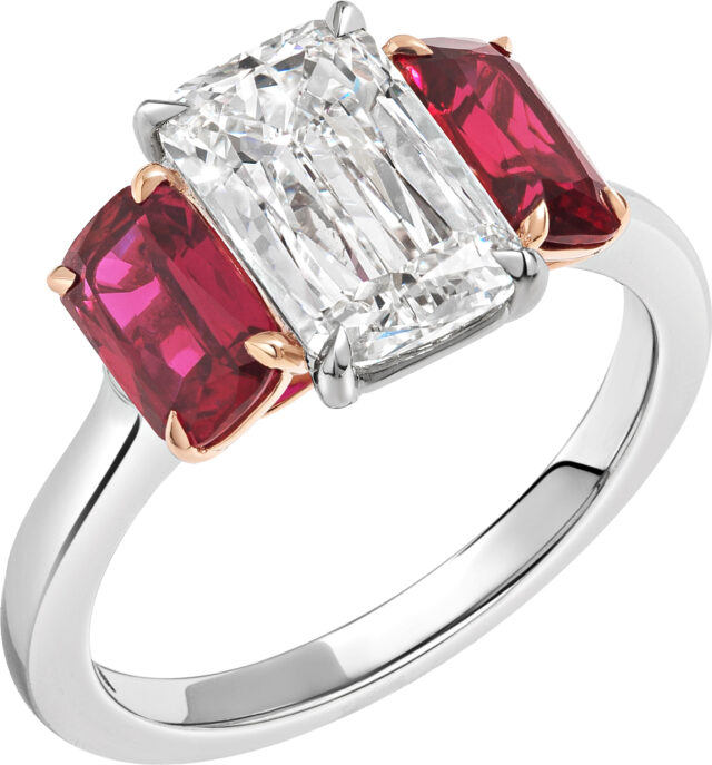 Ashoka ruby trilogy ring r6602