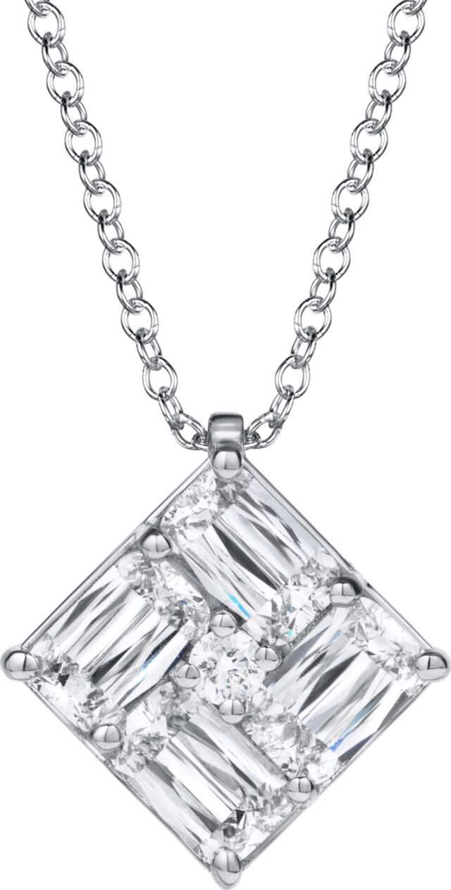 Ashoka weave bezel set pendant necklace pd1259