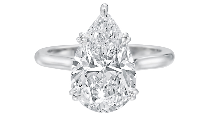 Pear Shape Solitaire Ring R6536