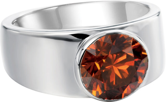 Brilliant Fancy Color Bezel Set Mens Ring R6297