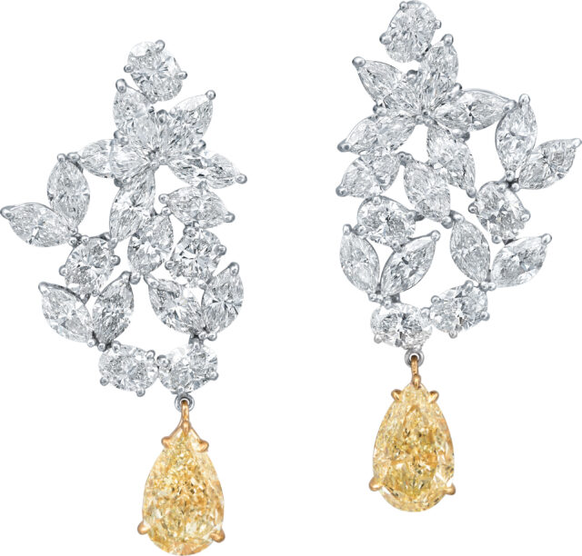 Fancy Shape Florent Cluster Earrings E3376
