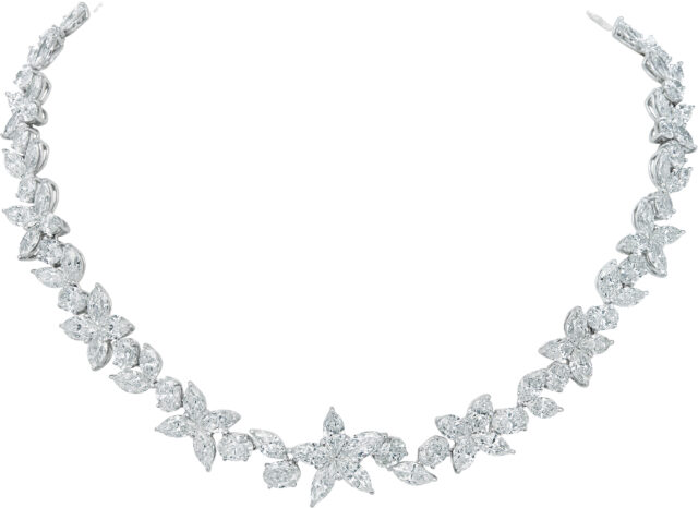 Fancy Shape Florent Wreath Necklace N1149