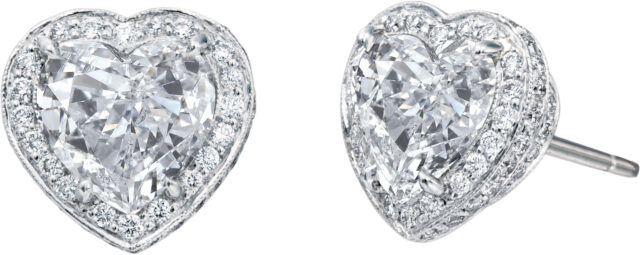 Heart Shape Anastasia Stud Earrings S1140
