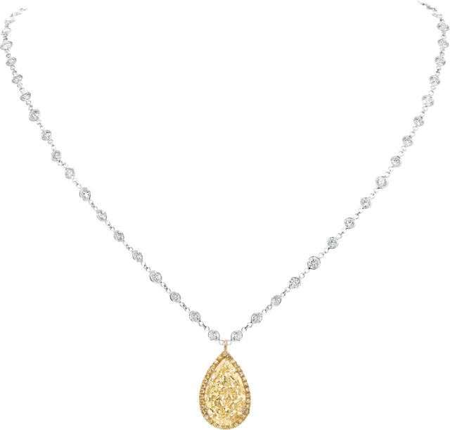 Pear Shape Detachable Micropave Drop Pendant PD1166