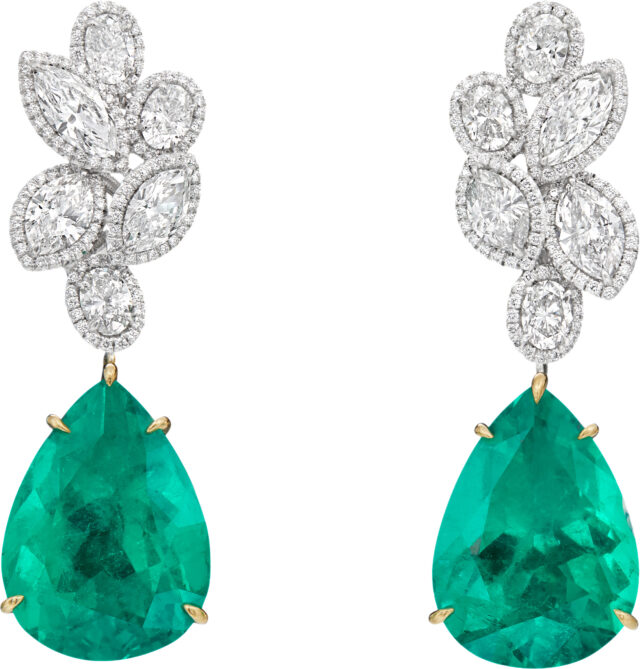 Pear Shape Wreath Earrings E3253