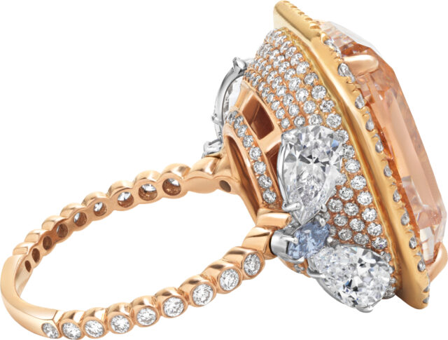 Cushion cut butterfly ring r5772 b 2