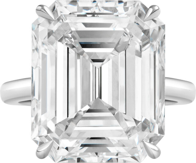 Emerald cut ring r6781