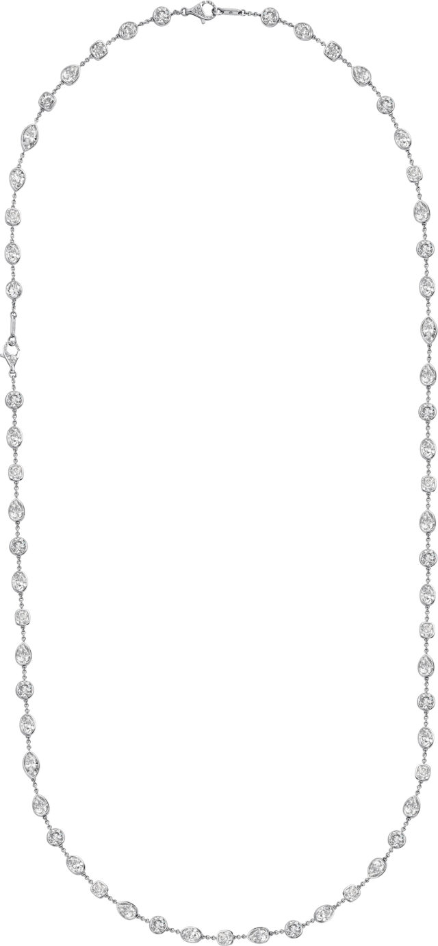 Fancy shape lili chain necklace n1781 a