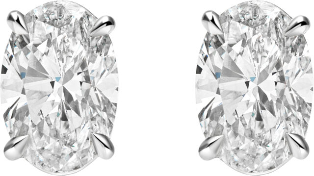 Oval stud earrings s1693