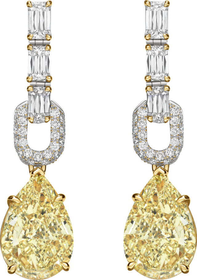 Pear shape ashoka chandelier earrings e3486