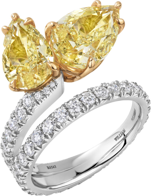 Pear shape bypass ring r6563 v2