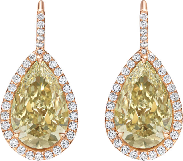 Pear shape datia earrings e3501