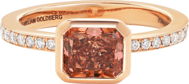 Radiant sideways bezel set ring r6060