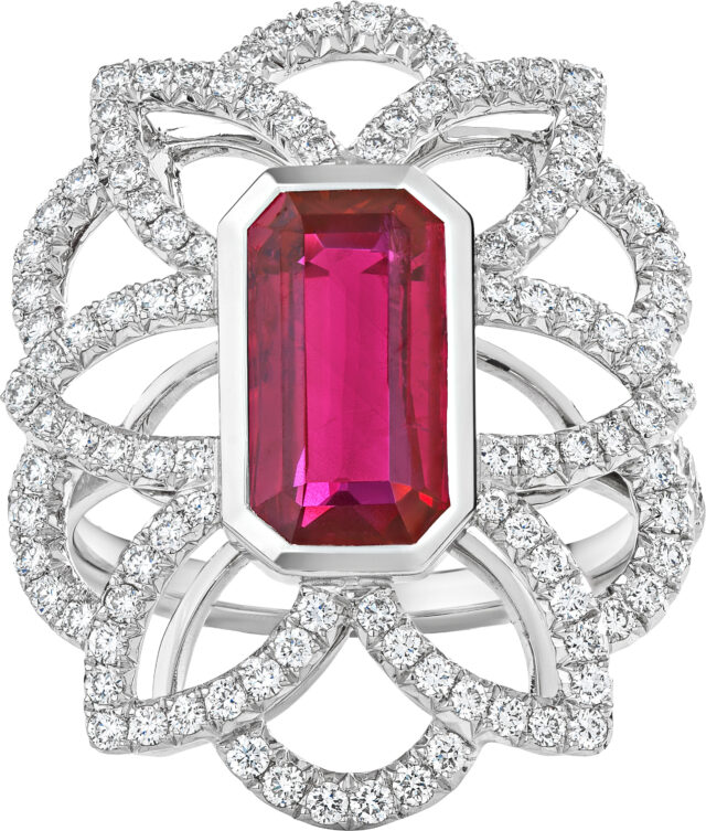 Ruby lotus ring r5757