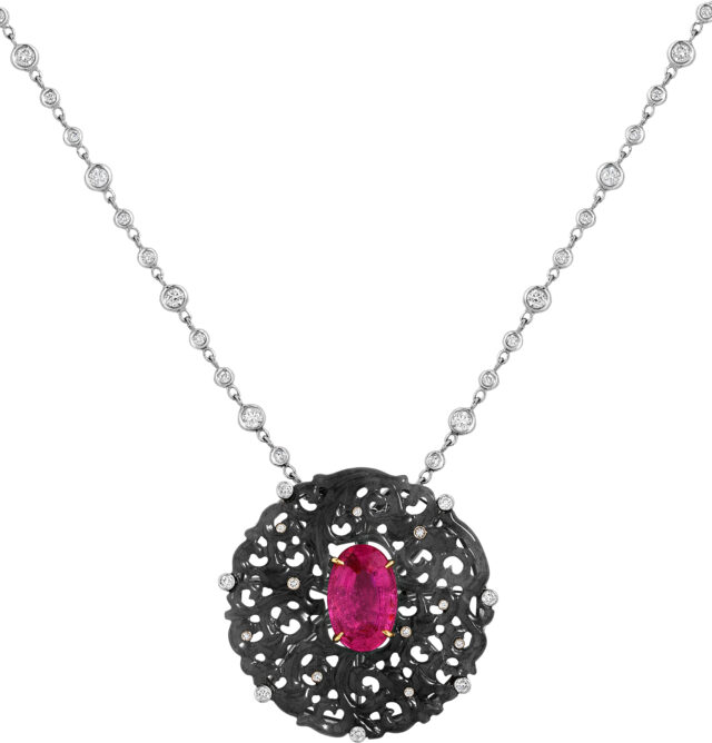 Sapphire jade pendant pd1039 b